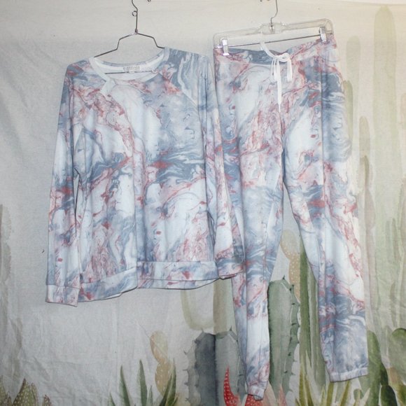 PJ Salvage Women's Stretch Melting Crayons Lounge Set 🌵XL